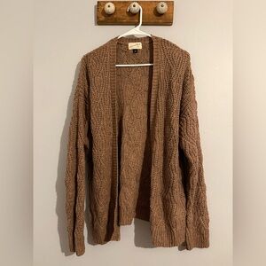 Universal Thread Brown Cable Knit Cardigan